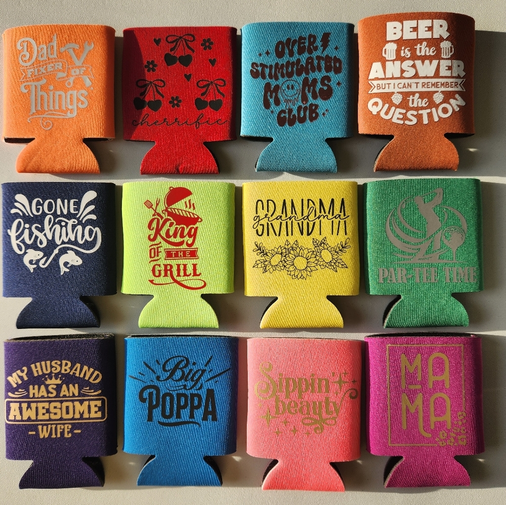 Colorful Beverage Can Coolers